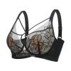 Plus Size Madam Bras Lace Sheer Unpadds Bra See Through Sexy Lingerie Underwear