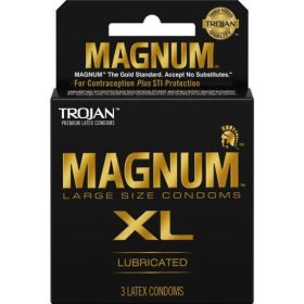 Trojan Magnum XL 3 Pack Latex Condoms (SKU: T02015)